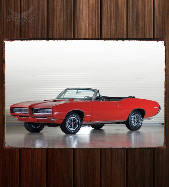 Металлическая табличка Pontiac GTO Convertible 557 Металлическая табличка Pontiac GTO Convertible 557